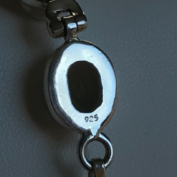 GORGEOUS Green Amethyst & Sterling Silver - SOLID! - Picture 3 of 3